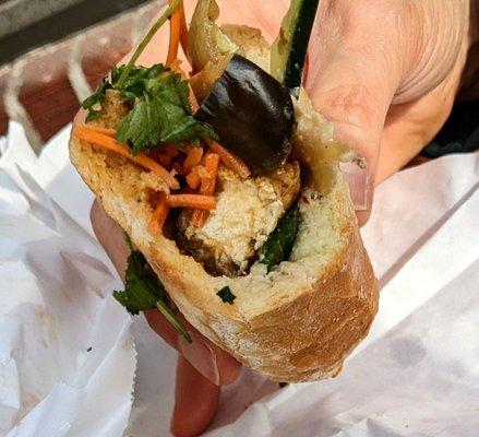 Excellent!!  One of the best Vegan Bahn Mi's!!