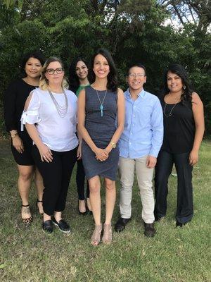 Meet our team (Left to right)
 Leila, Tina, Shireen, Dr. Bassi, Alex, and Priscilla
 We look forward to taking care of you and your family