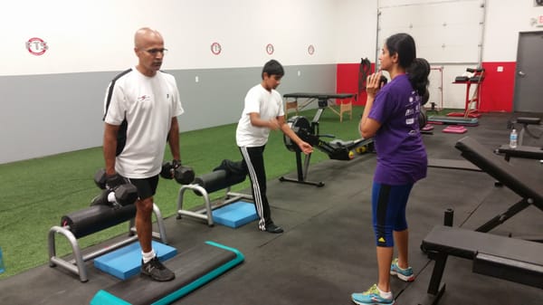 A family that works out together, stays strong together!