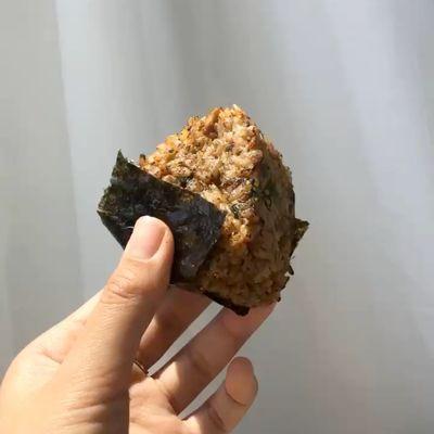 Try our Pork Belly onigiri! It's a collaboration menu with Ramen Tatsunoya!