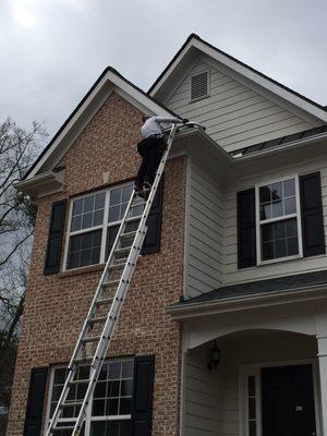 Gutter Cleaning/ Exclusion sealing off a  structure is key to not having critters inside your Home!