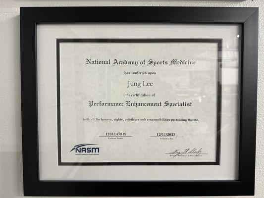 NASM- Performance Enhancement Specialist