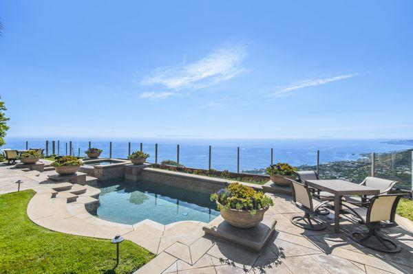 Relaxing vistas from this Laguna Niguel home.