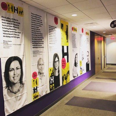 Huge Fabric Banners up at yahoo for their  #hispanicheritagemonth Event