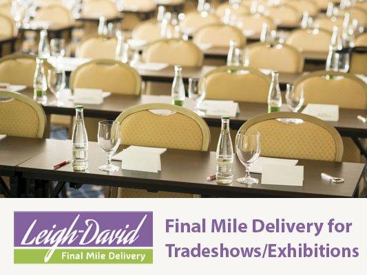 Leigh-David Logistics - Final Mile Delivery for trade-shows and exhibitions in Michigan and bordering counties in Northern Ohio & Indiana