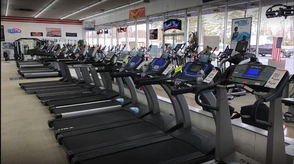 We've got dozens of treadmills ready to use.  We're the best place to try before you buy.