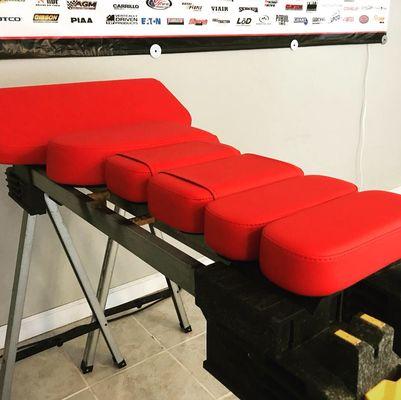 Gym equipment pads recovered in contract vinyl