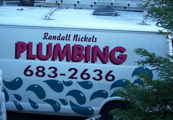 Nickels Plumbing and Drain Cleaning Service Van