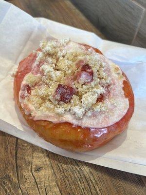 Strawberry shortcake donut