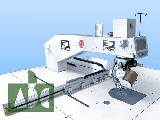 Ask us about how our 3Q template sewing machines can help you reduce production backlog. #automation #custom design #laser cutter