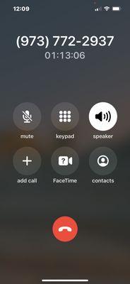 This is how long I waited online to be the second call on hold.