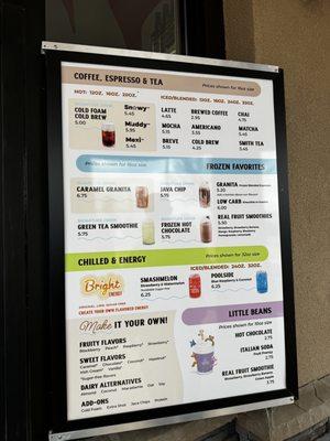 Drink Menu