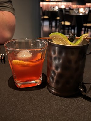 Old fashioned, peach & rose mule