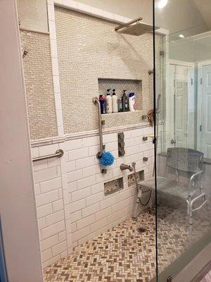 Handicap accessible bathroom remodel