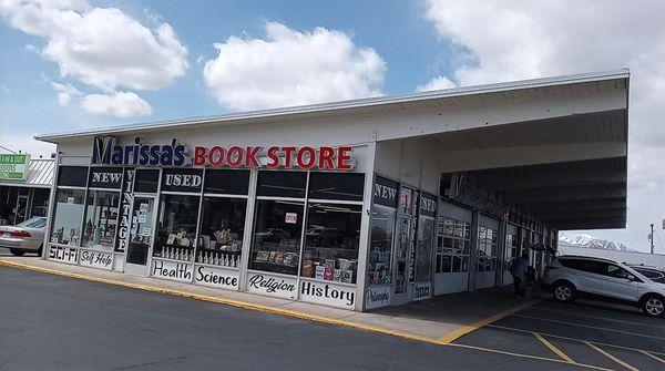 Exterior of Marissa's Book Store in Millcreek, Utah.