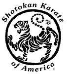 Shotokan Karate of America Tiger Logo Black and White