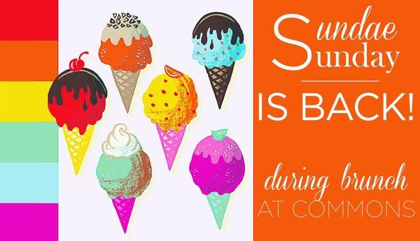 Sundae Sunday at Commons Dining Hall