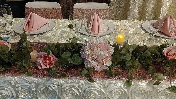 Bridal Table Decor