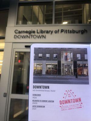 Carnegie Library of Pittsburgh - Downtown  CLP Passport