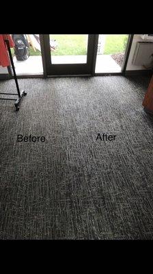 Golf course Pro Shop was no match for our commercial carpet cleaning expertise!