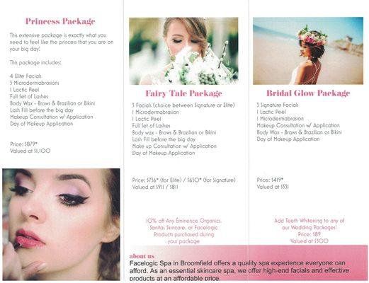 Brides, MoB, MoG and bridal parties, let's get your skin ready for this most important time in your life.