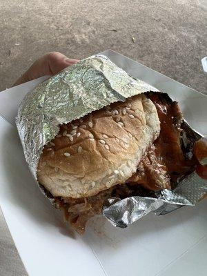 BBQ pork sandwich