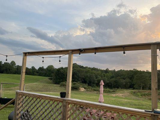 View from the star gazing tent