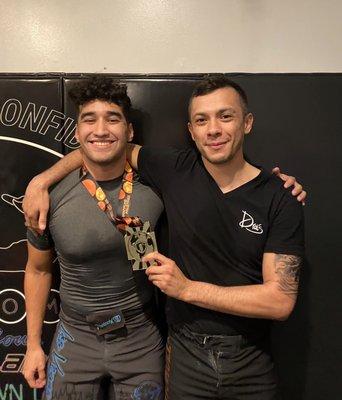 After training with us for 3 months, Daniel wins gold at a local tournament!