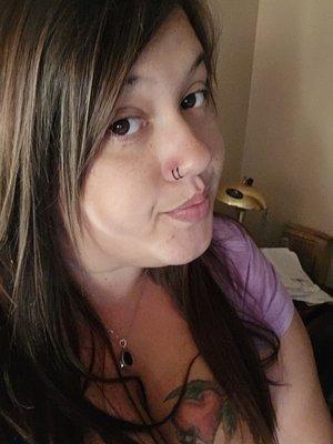 Double nose peircing.