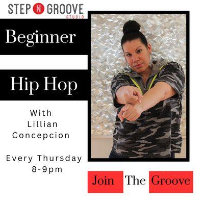 Step into the groove! Beginner hip hop is open to adults 18+. No experience necessary.