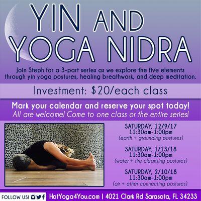 Special Classes Offered!