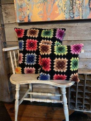 Handmade and upcycled pillows