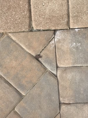 Pavers sinking