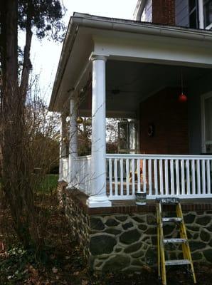 Column and railing replacement