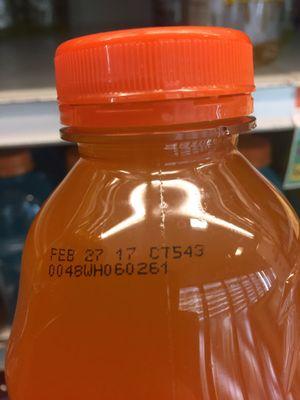 Expired Gatorade (today's date April 06 2017)!!!