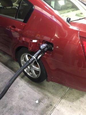 My first time filling up my new car