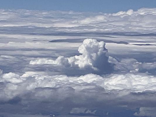 Clouds from over 30,000 feet in the air...