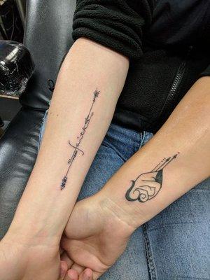 Small tattoos by Twisted J aka Jaime