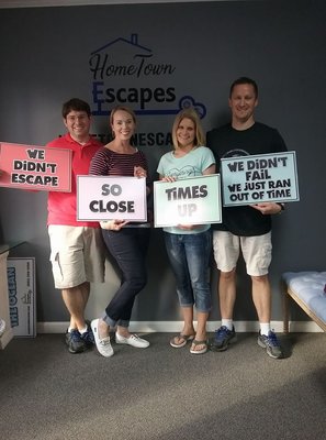 Couples Night!   Our latest group had a lot of fun working together even though they didn't quite make it out in time!