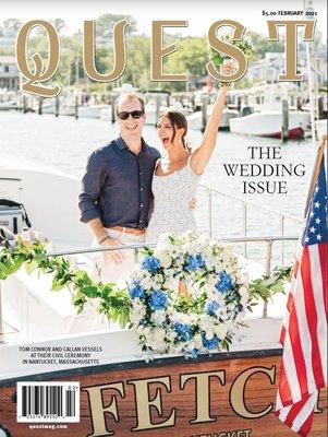 Featured on the cover of Quest Magazine Feb. 2021 Wedding Issue. Photo by Zofia & Co Photography