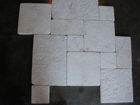 Versailles pattern limestone pavers