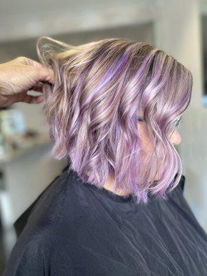 Lavender and blonde hair by Rosana