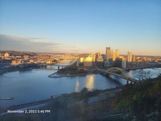 Pittsburgh, the city of bridges.