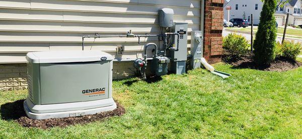 Clean, professional installations on home standby generators