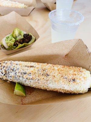 Elote with lemon aioli