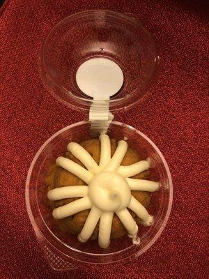 Lemon Bundtlet in its cute little container