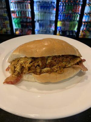 Chorizo Bacon Breakfast Torta