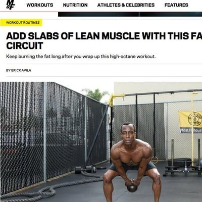 http://www.muscleandfitne­ss.com/workouts/workout-­routines/add-slabs-lean-­muscle-fat-blast-circuit
 
 Fat loss circuit I wrote for M&F mag