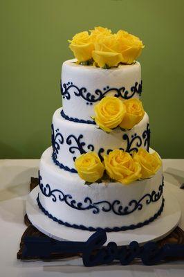 Wedding Cake At The Carrus House