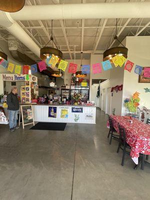 Interior, front counter